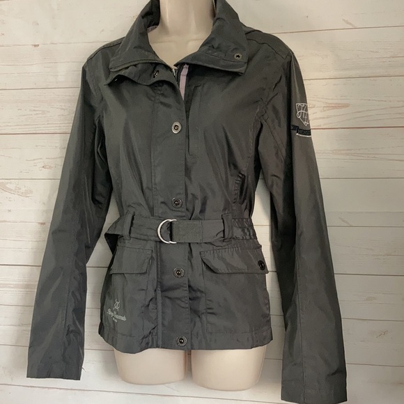 Horze Crescendo Sz M Equestrian Gray Utility Jacket - Picture 3 of 14